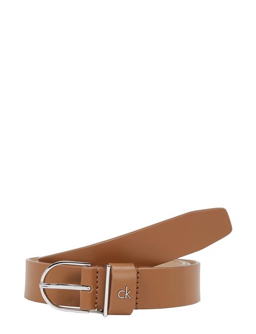 Ck Metal Loop Round Buckle 2.5 Calvin Klein Brown