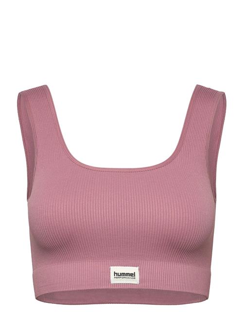 Hmlpulse Seamless Rib Bra Hummel Pink