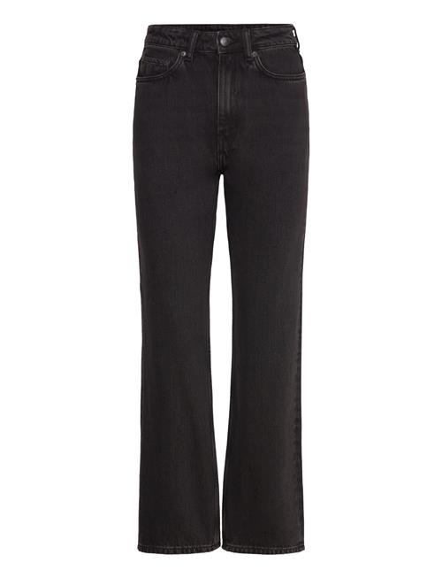 Rowe Super High Waisted Regular Straight Leg Jeans Weekday Black