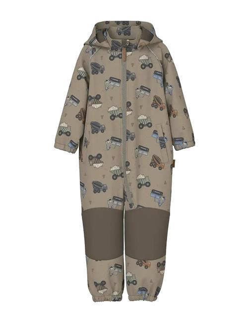 Nmmalfa08 Softshell Suit Aop 1Fo Noos Name It Brown