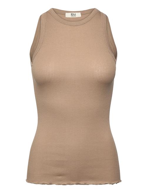 Rmwjohanne Wool Blend Sl Boxer Top RM By Rosemunde Beige