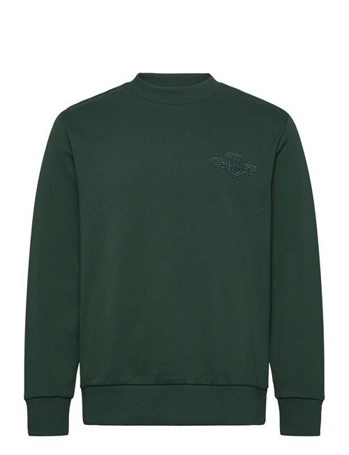 Reg Tonal Shield C-Neck Sweat GANT Green