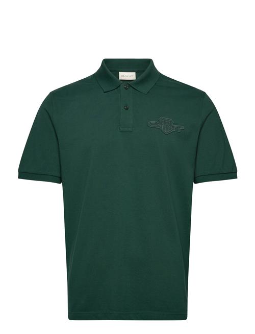 Reg Tonal Shield Ss Polo GANT Green