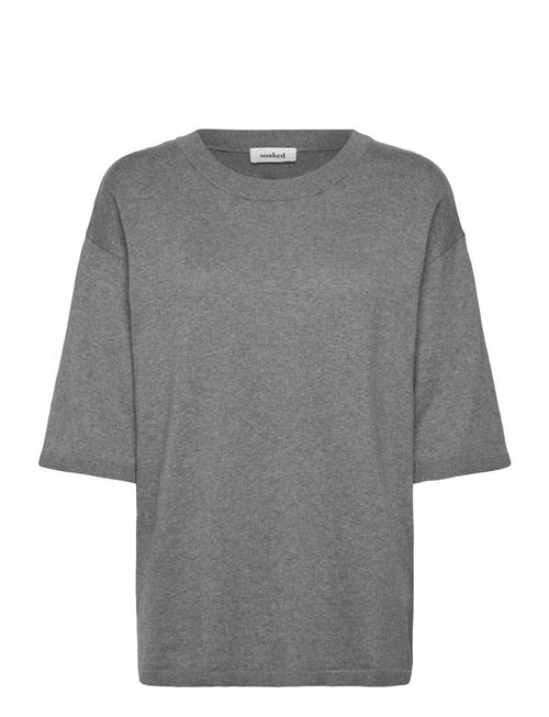 Slsanja Pullover Ss Soaked In Luxury Grey