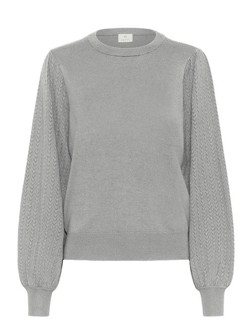 Kal Pointelle Pullover Kaffe Grey