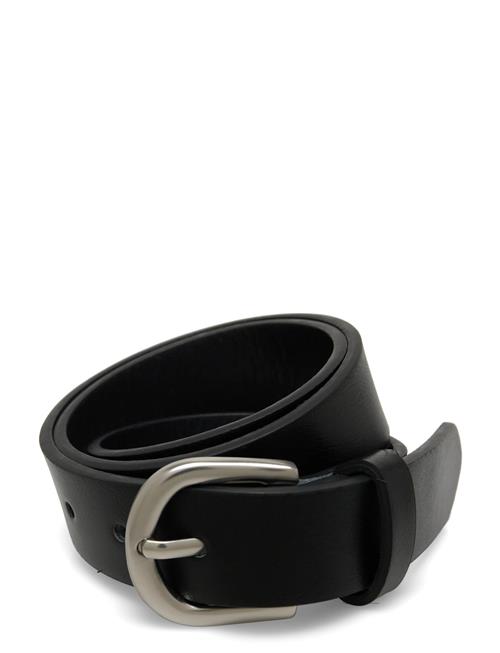 Leather-Effect Belt Mango Black