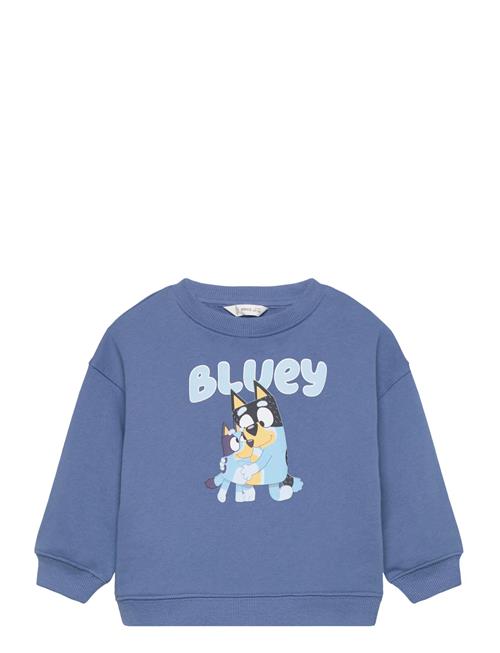 Bluey-Print Sweatshirt Mango Blue