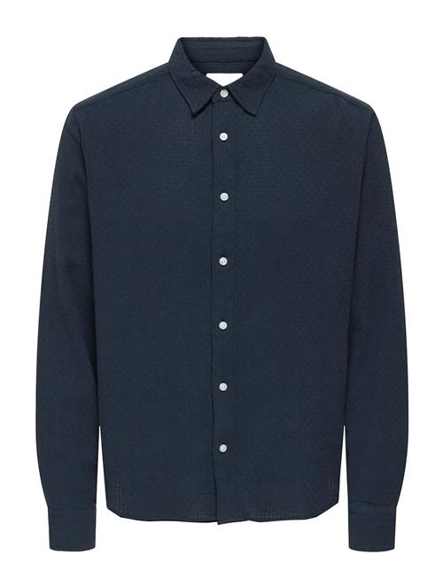 Onssea Reg Ls Shirt ONLY & SONS Navy