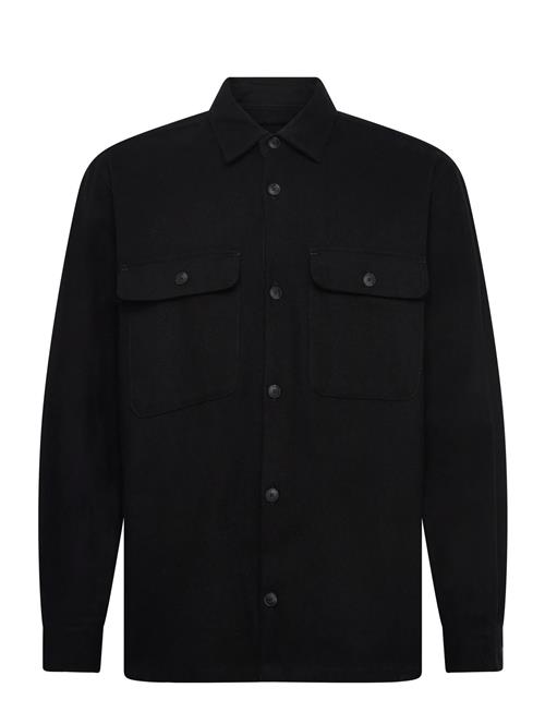 Jack & Jones Jprrayle Melange Solid L/S Overshirt Sn Jack & J S Black