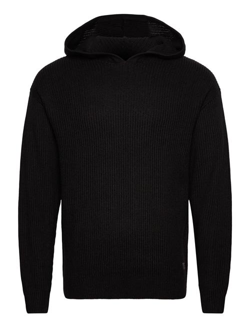 Jack & Jones Jjpannel Knit Hoodie Jack & J S Black