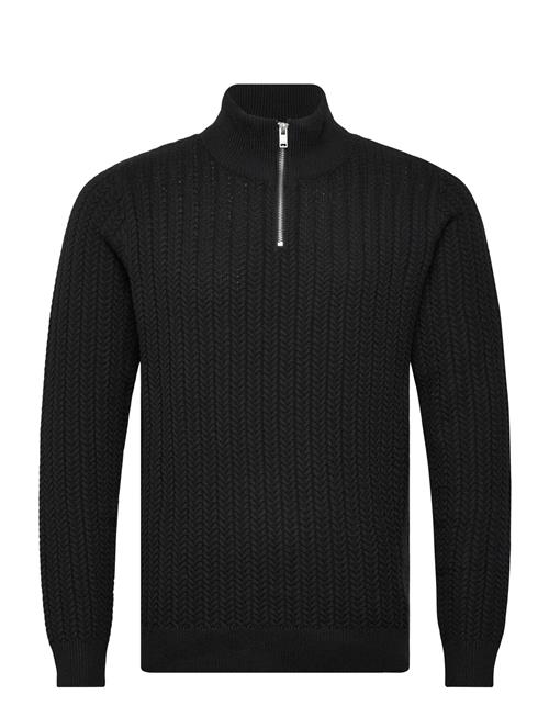 Recycle Structure Knit 1/2 Ziprecycle Structure Knit 1/2 Zip Lindbergh Black