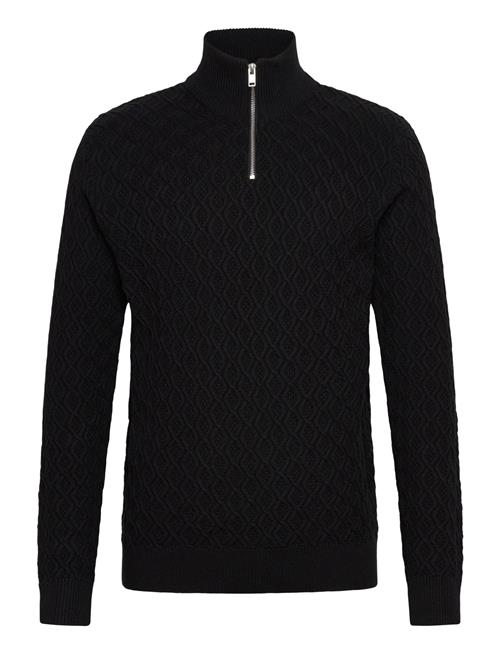 Recycle Structure Knit 1/2 Ziprecycle Structure Knit 1/2 Zip Lindbergh Black