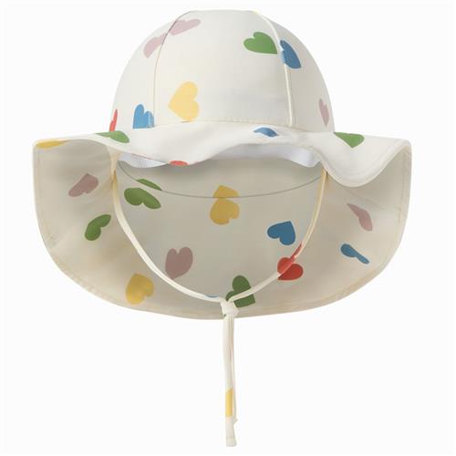 Kuling Falsterbo UV-solhat Rainbow Hearts 48/50 cm  Hvid  48/50 cm  Unisex