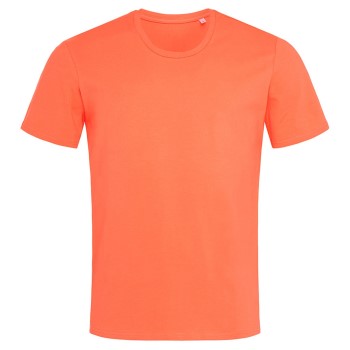 Stedman Clive Relaxed Men Crew Neck Abrikos ringspundet bomuld Medium Herre
