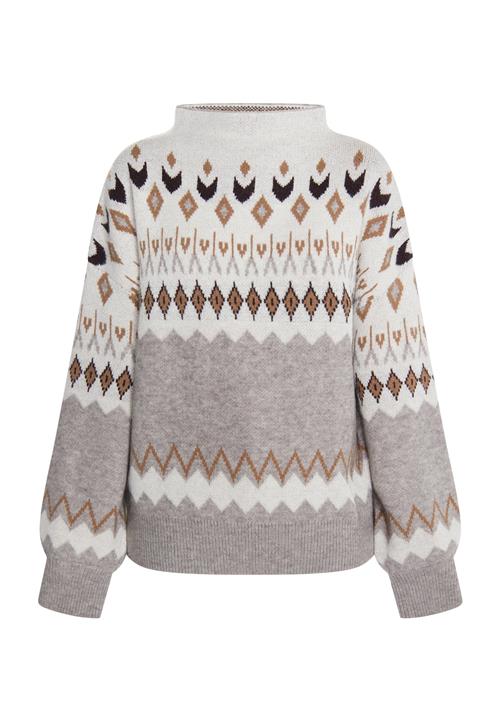 usha FESTIVAL Pullover 'Carnea'  brun / grå-meleret / sort / naturhvid