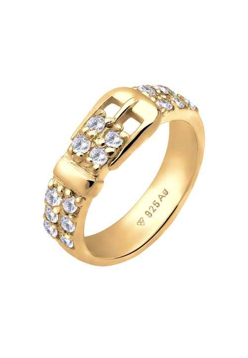 ELLI Ring 'Gürtel'  guld / transparent