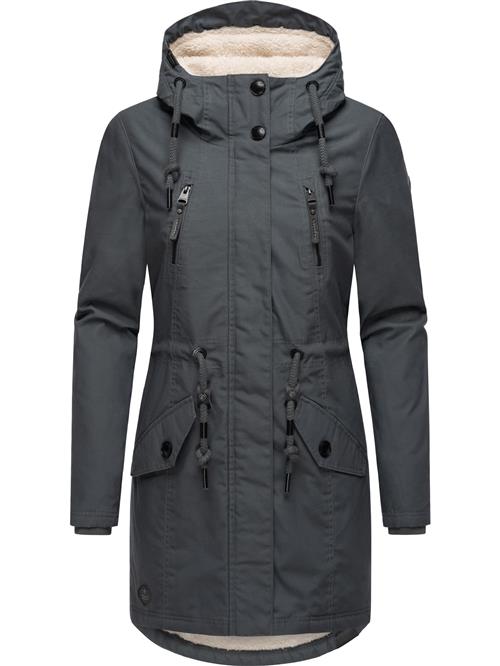 Se Ragwear Vinterparka 'Elsie'  ecru / mørkegrå ved About You