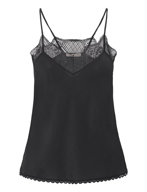 Se Silk Slip Top Stella Nova Black ved Booztlet