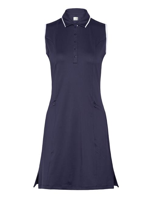 Solid Sleeveless Golf Dress With Snap Placket Callaway Navy