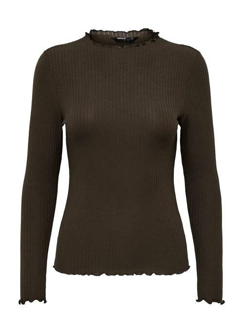 Onlemma L/S High Neck Top Noos Jrs ONLY Brown