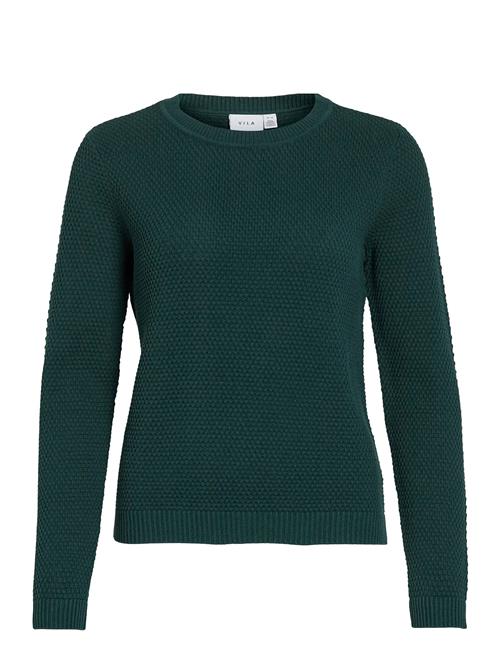 Vidalo O-Neck L/S Knit Top- Noos Vila Green