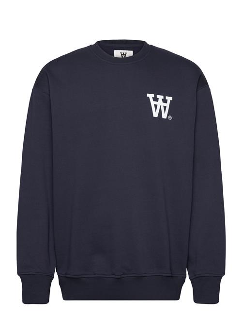 Wwnoel Aa Chest Print Sweatshirt WOOD WOOD Navy