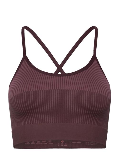 Hmlyoga Seamless Low Support Bra Hummel Burgundy