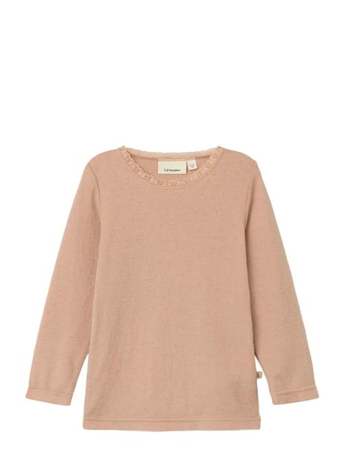 Nmfnoel Nab Wool Ls Slim Top Lil Lil'Atelier Pink