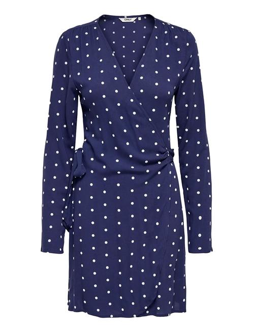 Onlkeshav L/S V-Neck Wrap Dress Wvn ONLY Blue
