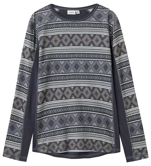 Name It Bluse - Uld - NkmWillto - Ombre Blue/ICELAND