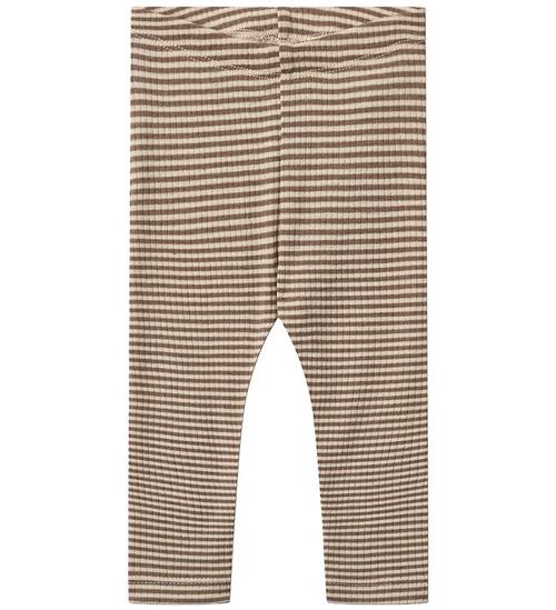 Wheat Leggings - Uld - Rib - Agi - Wood Stripe