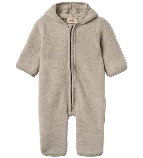 Wheat Heldragt - Uldfleece - Ata - Khaki Melange