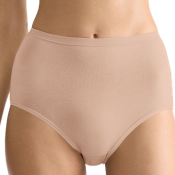 Sloggi Trusser 3P GO Daily Cotton High Waist Brief Beige bomuld Large Dame