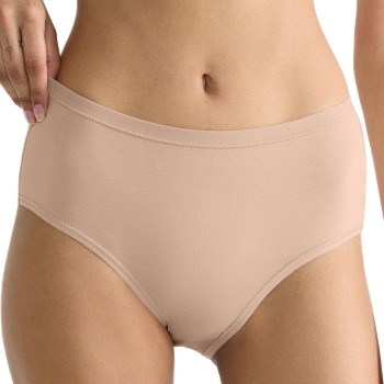Sloggi Trusser 3P GO Daily Cotton Midi Briefs Beige bomuld Small Dame