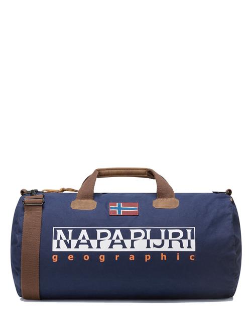 Se NAPAPIJRI Weekendtaske 'Bering 3'  navy / choko / rød / hvid ved About You
