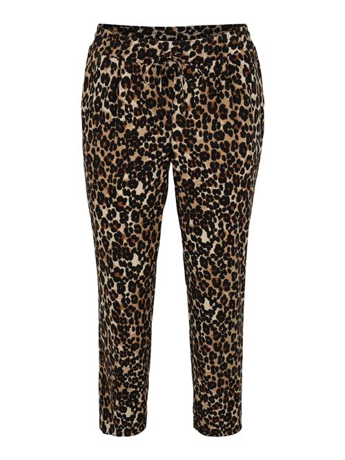 Vero Moda Curve Bukser med lægfolder 'VMJESMILO'  cognac / cappuccino / sort