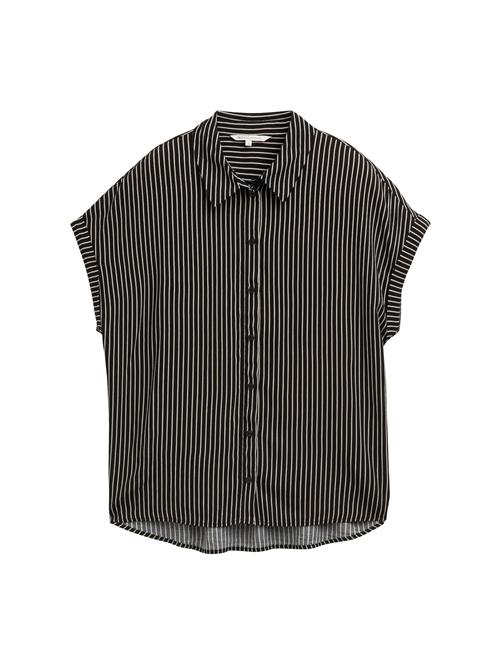 TOM TAILOR DENIM Bluse  creme / sort