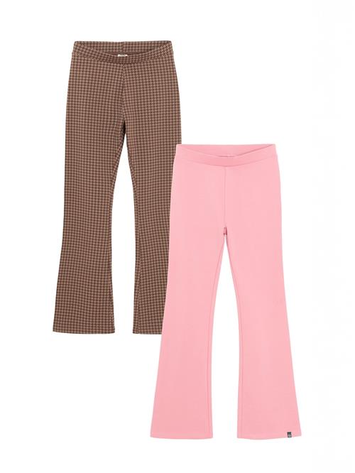 Cool Club Bukser  brun / kastaniebrun / lys pink