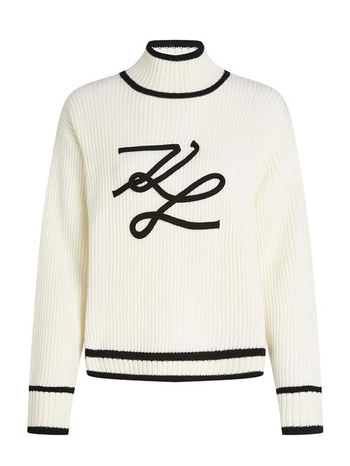 Karl Lagerfeld Pullover  sort / uldhvid