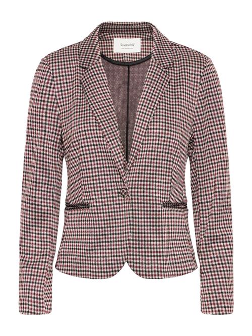 b.young Blazer 'BYROWAN 4'  creme / mørkerød / sort