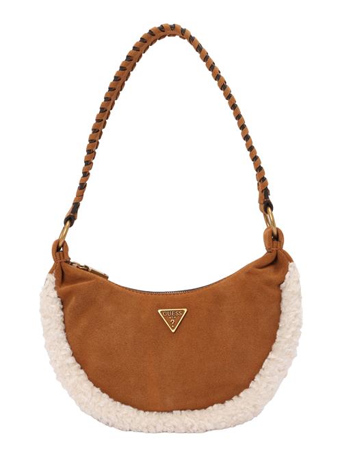 GUESS Skuldertaske 'Amita'  beige / cognac