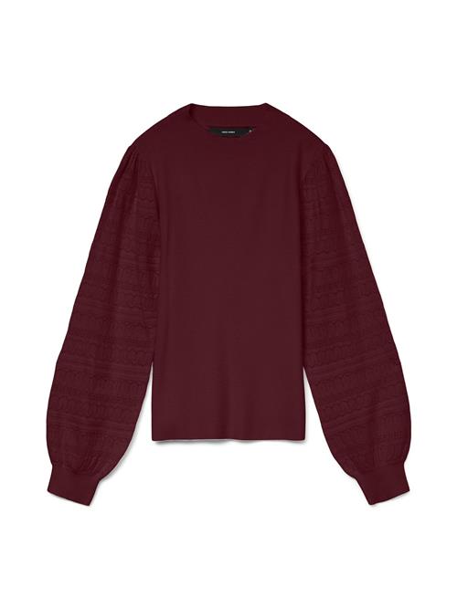 VERO MODA Pullover 'VMNewlimone'  vinrød