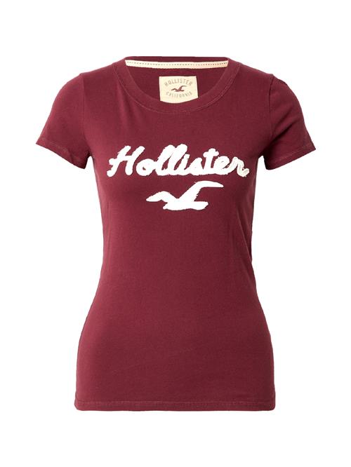 HOLLISTER Shirts  vinrød / hvid