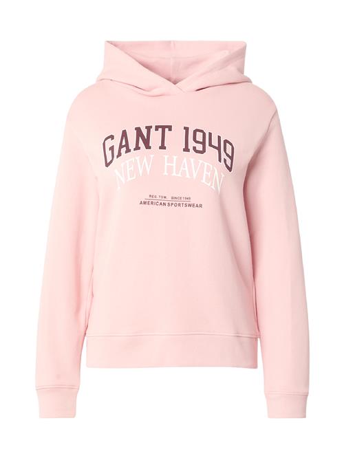 GANT Sweatshirt  lyserød / mørkerød / hvid