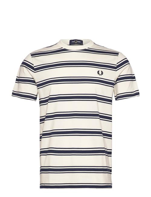 Fine Stripe T-Shirt Fred Perry White
