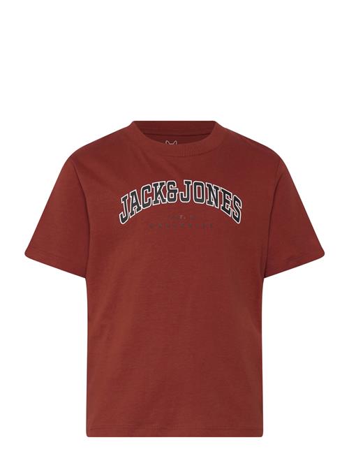 Jack & Jones Jjecaleb Varsity Tee Ss O-Neck Noos Mni Jack & J S Burgundy