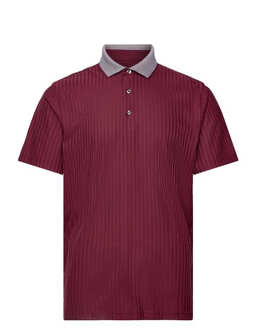 Mattr Stripe Jacquard Polo PUMA Golf Burgundy