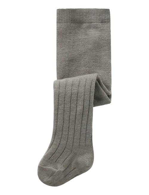 Nbmwakma Wo/Bl Rib Pantyhose Name It Grey