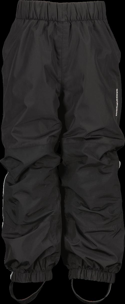 Didriksons Narvi Kids 2 Bukser Black  Black-130 cm  Sort  130 cm  Unisex