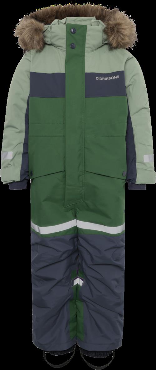 Didriksons Bjärven Kids 4 Overordnet Vinter Light Moss  Light Moss-140 cm  Grøn  140 cm  Unisex
